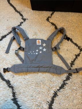 Ergobaby Gray Star Embroidered Baby Doll Carrier